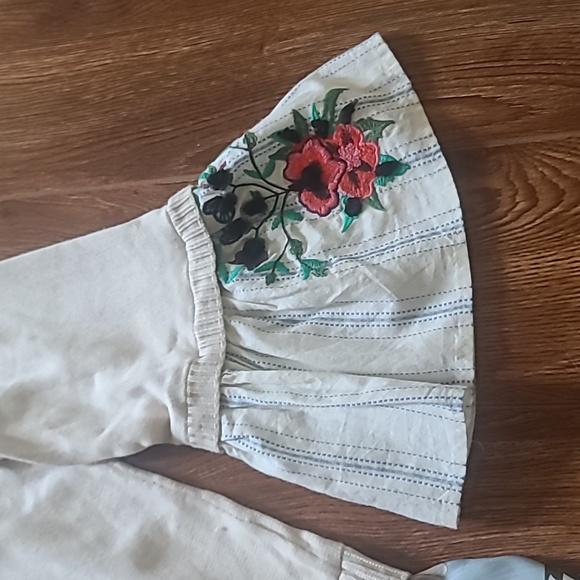 John Mark Embroidered Multicolor Blouse Sweater sz M - Picture 3 of 7